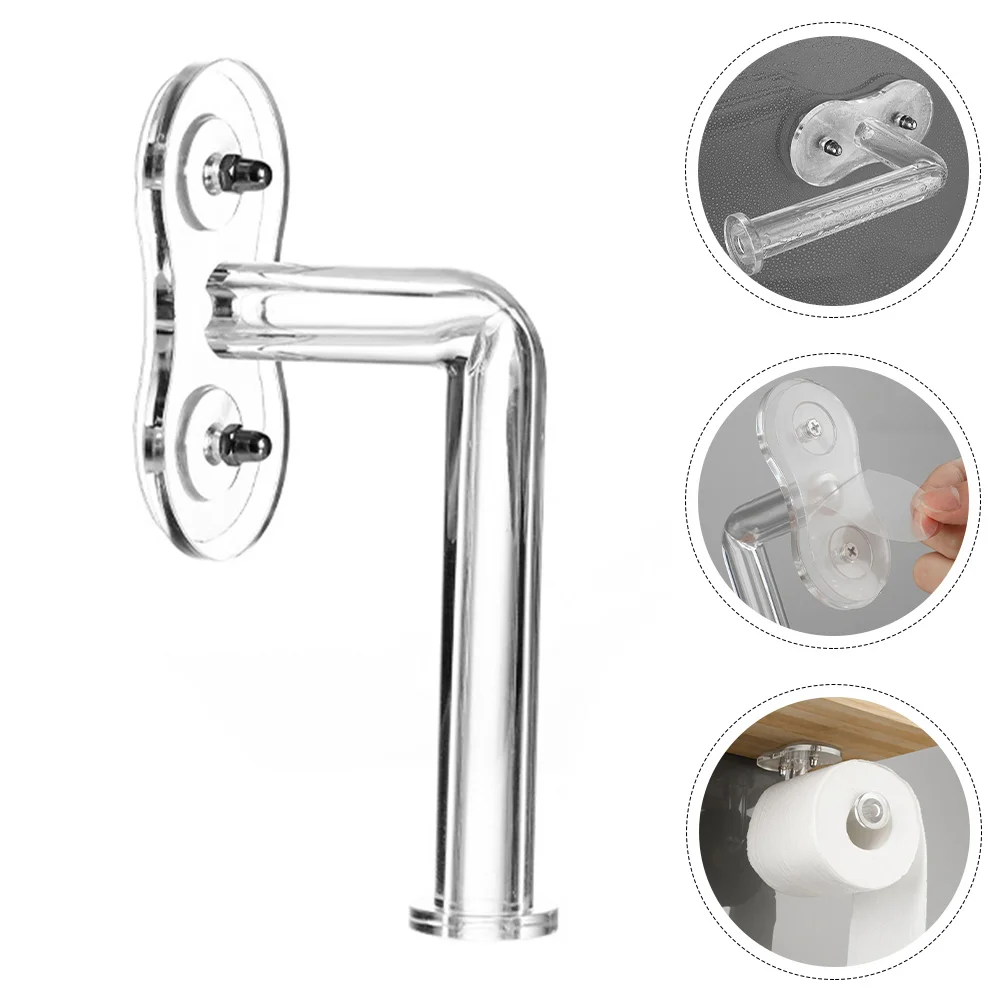 Toilet Paper Holder Bathroom Stand Kitchen Towel Rack Dispenser Mobile Phone Wall Mounted No-punching Hanger Toliet Scroll