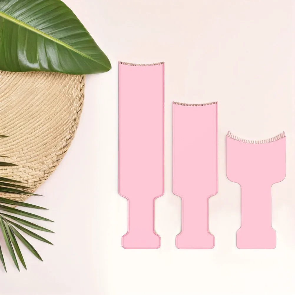 6Pcs Perm Board Hair Styling Tool Set Curved Comb Teeth Ergonomic Hair Coloring Highlighting Paddle Comb Professional
