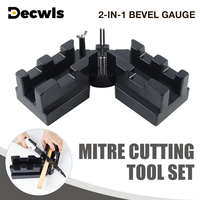 85°-180° Mitre Measuring Cutting Tool 2-In-1 Precise Miter Saw Protractor Measure Bevels and Miter Sawing Angle For Baseboards