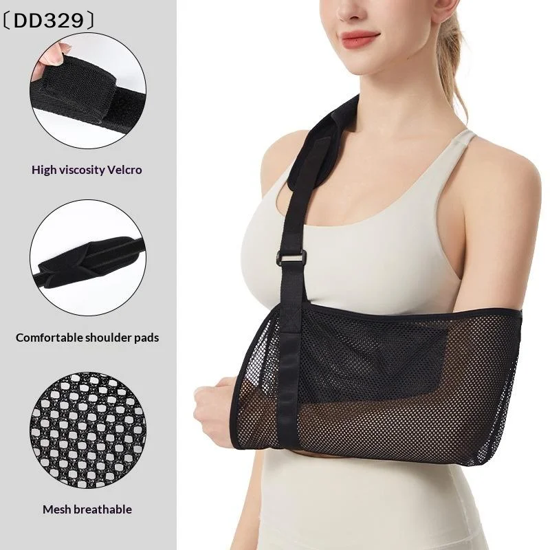 1Pcs Shoulder Dislocation Post Surgery Support Breathable Mesh Arm Sling With Adjustable Padded Strap Fracture Recovery〔DD329〕