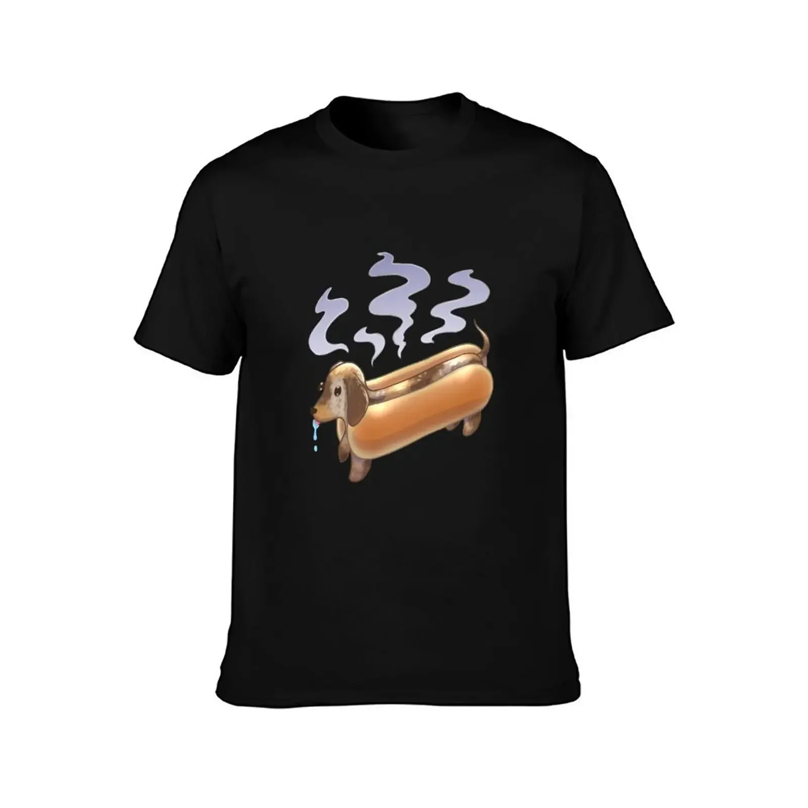 Hot Dog T-Shirt Heavy Duty Casual Work Tee