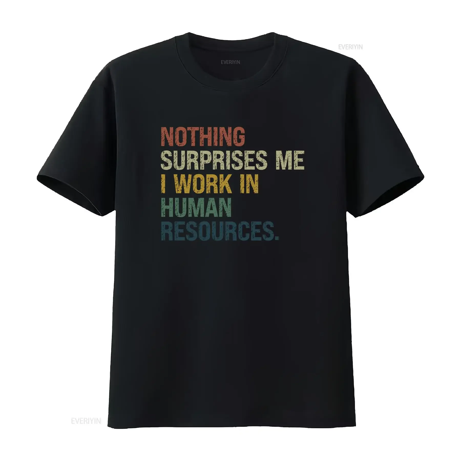 Human Resources T Shirt Funny HR Squad Team Manager for Recruiter Coworker vintage Washed Unisex Top For Everyday Wear fashion