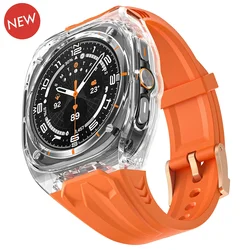 Transparent Modification Kit for Samsung Galaxy Watch 7 Ultra 47mm Strap Case for Galaxy Watch7 Ultra Refit Replace Accessories
