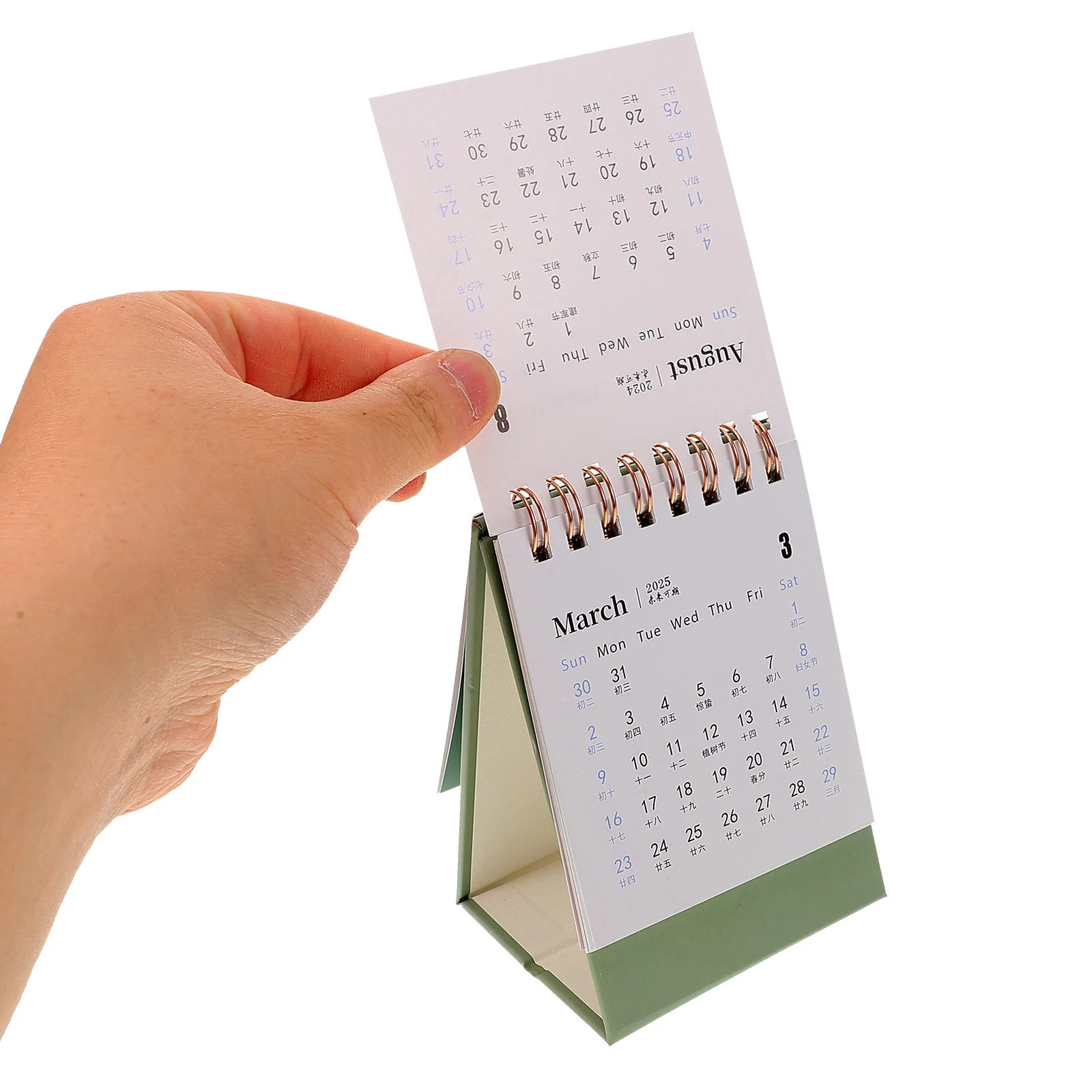 Mini Desk Calendar Office Daily Use Monthly Portable Desktop Paper Small Calendars