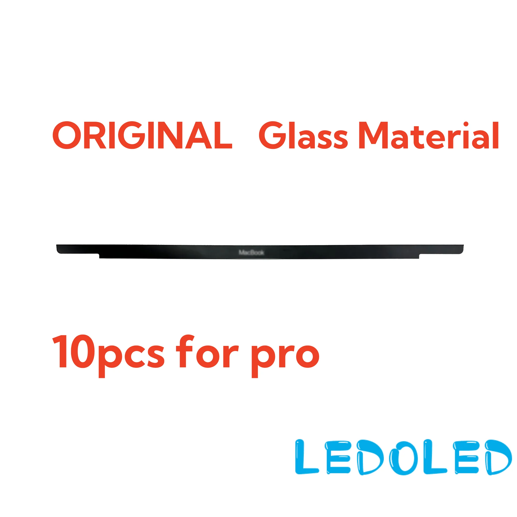 Imagem -02 - Tela Lcd de Vidro para Macbook Pro Trim Logo Bezel Cover Strips Original A1707 A1990 Novo 15 2023 2023 10 Pcs