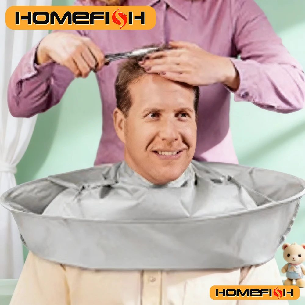 Capa de peluquería tipo paraguas para corte de pelo, para hombres y mujeres, accesorios de peluquería para cortar y teñir el cabello