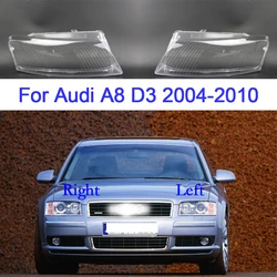 Car Headlight Glass For Audi A8 D3 2004-2010 Clear Lens Cover Replacement Transparent Headlamp Lampshade Car Accessoires