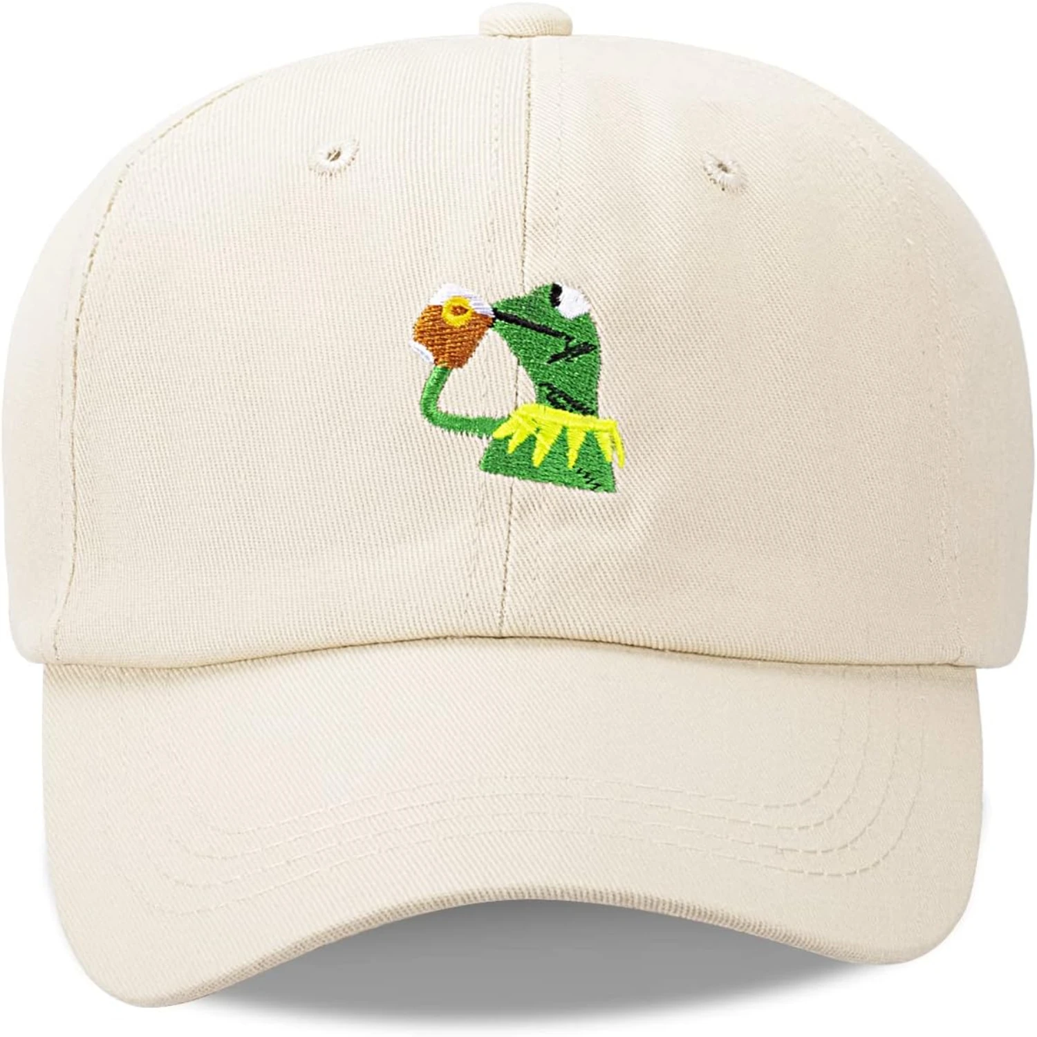 Upgrade your closet with a chic, elegant, and fashionable Embroidered Kermit The Frog Classic Baseball Dad Trucker Hat - Providi