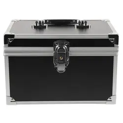 Caja de Herramientas de masaje, estuche de transporte de alta resistencia, contenedor de herramientas, multiusos, portátil, de aluminio