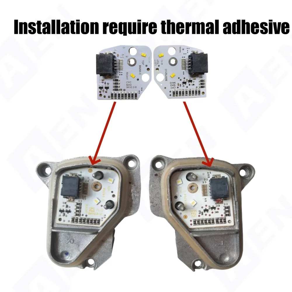 Jasnoczerwona tablica LED DRL dla 2013 2014 2015 Seat Leon żółty niebieski bursztynowy moduł świateł do jazdy dziennej 5F 0941475   5F 0941476 — zdjęcie 3