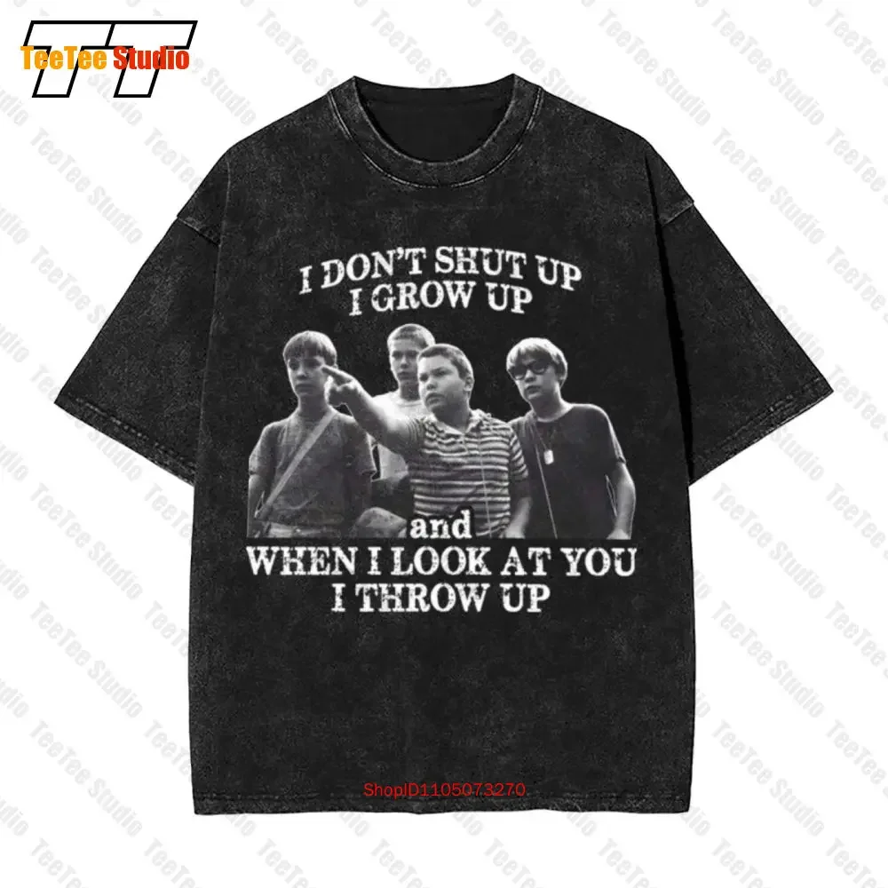 I Don'T Shut Up I Grow Up Stand By Me Film Vintage Oversized T-Shirt E4L4