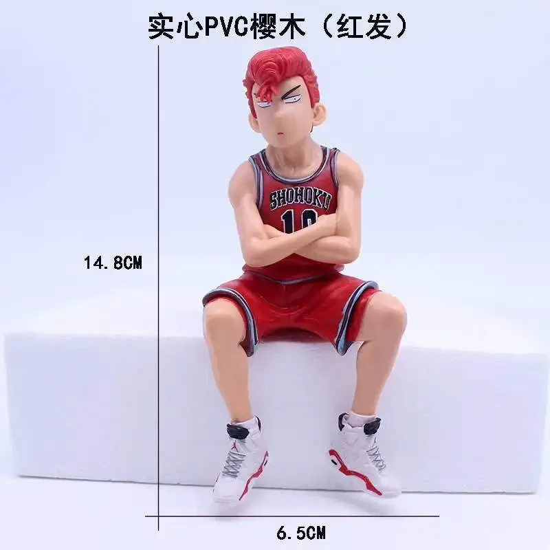 15cm Anime SLAM DUNK Sakuragi Hanamichi Figures Rukawa Kaede Model Toys Car Desktop Auto Interior Decoration Xmas Gifts view 3
