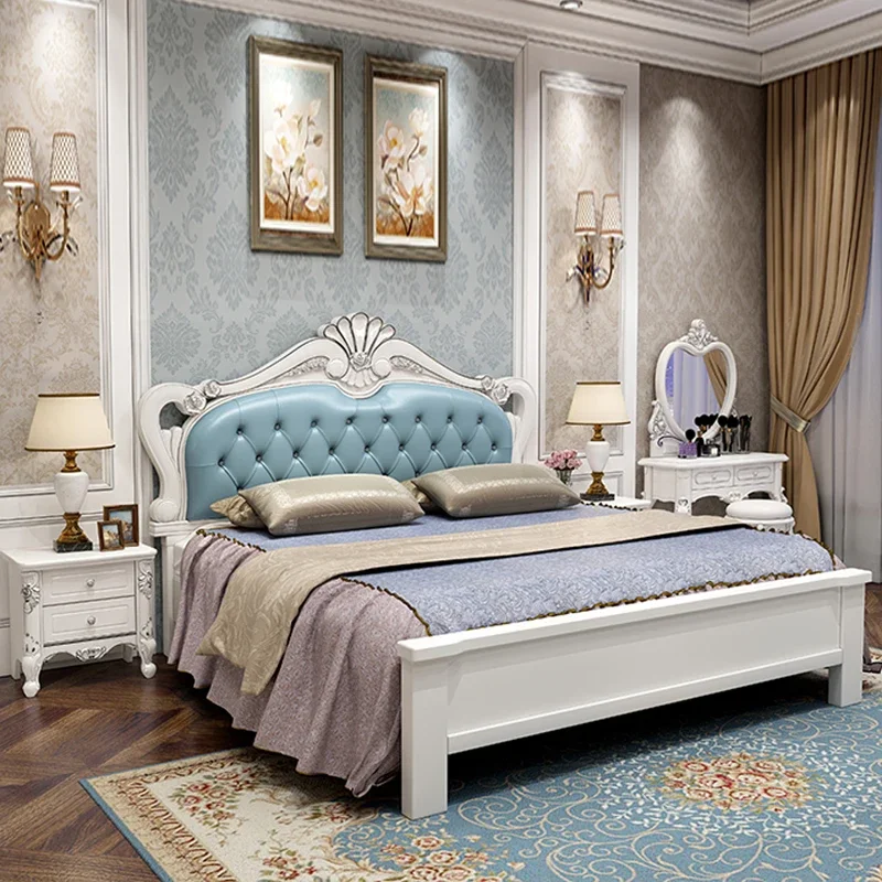 

Childrens Frame Double Bed Luxury King Size Baby Kids Frame Double Bed Matress Princess Letto Matrimoniale Bedroom Furniture