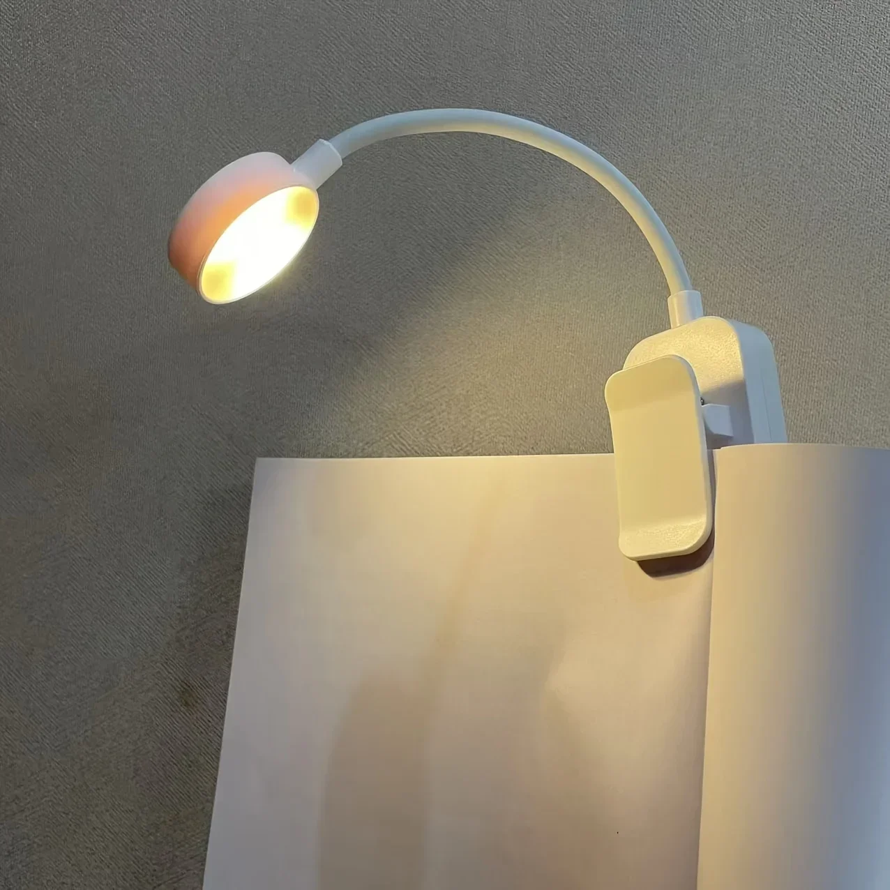 1 Stück USB-Lade-Leselampe mit 3 Farbmodi, Augenschutz-LED, Tragbares Buch-Nachtlicht, Büro- und Lernzubehör – Detail 4