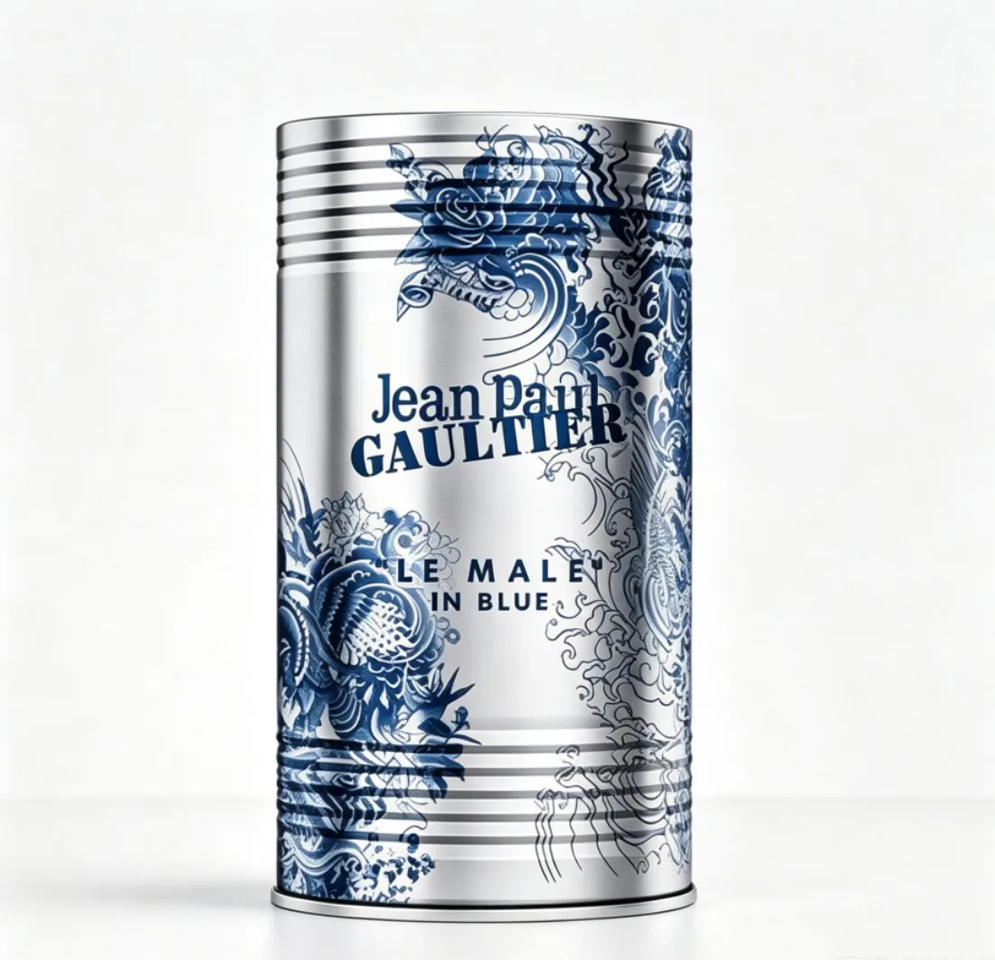 Jean Paul Gaultier Le Male In Blue Classic Taken perfume spray, 4.2 oz. 120ml, fragrant, spicy, fragrant, unique, lasting, charming fragrance, suitable for venues and gifts view 3