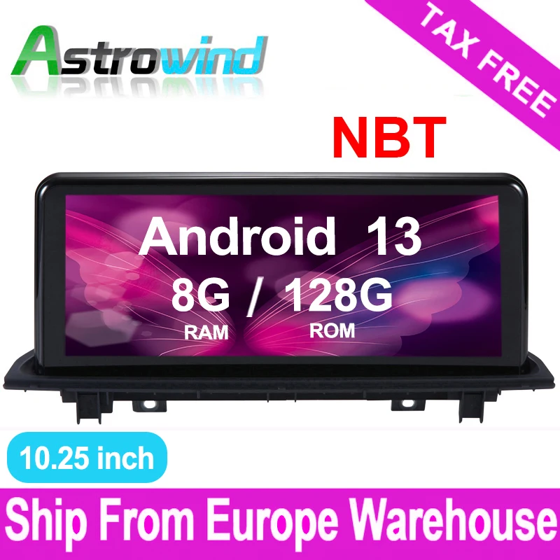 For BMW X1 F48 Android GPS Navigation Android 13 System Media Stereo Radio For BMW X1 F48 2016 2017 with NBT System