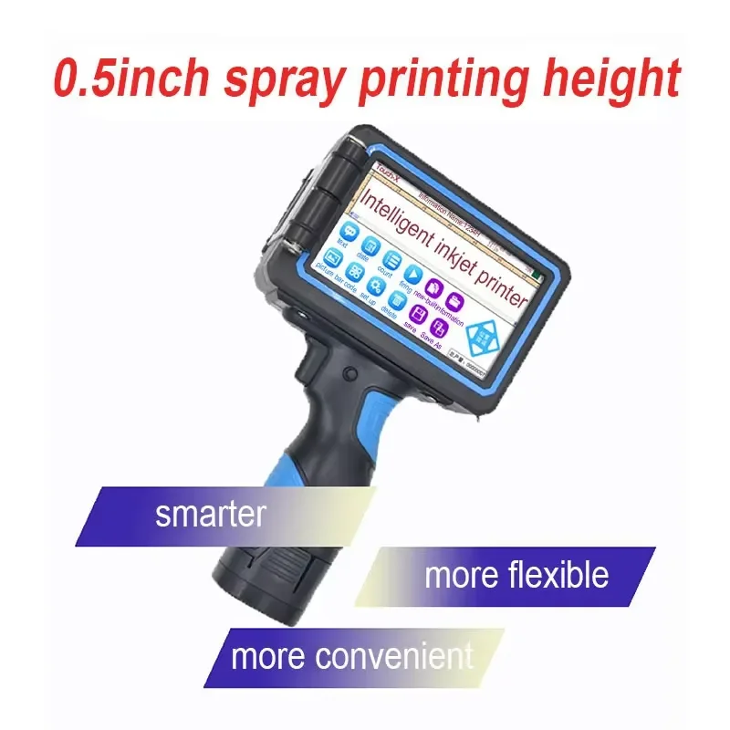 Baiyi Handheld 12.7mm Machines Box Printing Machine Ink Jet Printer Expiry Date Coding Inkjet Printer Provided 7.4V
