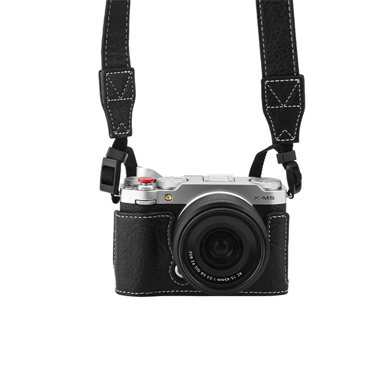 

Protective PVA+Nylon Case for FUJIFILM X-M5/XM5 with Base Shell & Shoulder Bag, Quick Access Anti-Loss Creamy White
