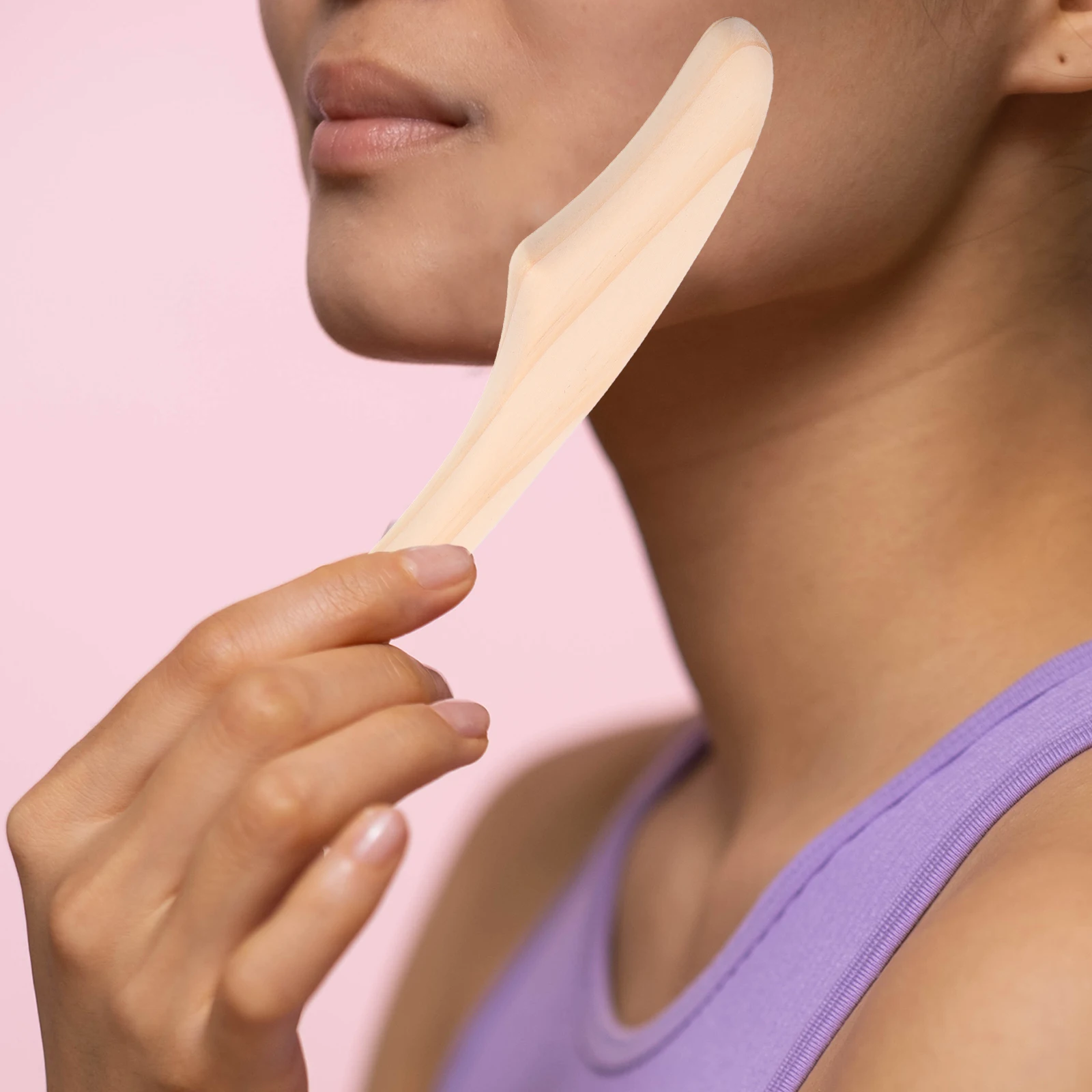 

2pcs Face Sculpting Stick Wooden Massage Tool Gua Sha Acupoint Care Beauty Roller Contour Eye Neck Scraper Body Shaping