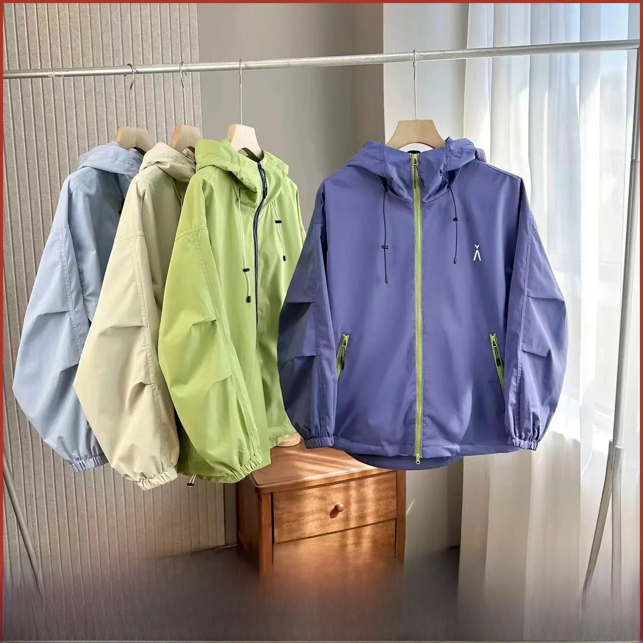 

ex уличная повседневная куртка с капюшоном, ветрозащитная, водонепроницаемая, весенне-осенняя, модная, для пар, пальто из полиэфирного волокна