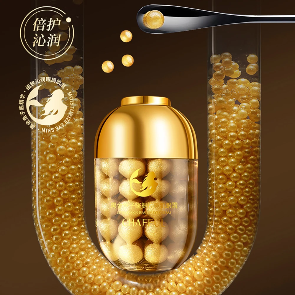 

Black Gold Caviar Lifting Beauty Eye Cream Improves Dry Rough Brighten Skin Around Eyes Eye Care Cream Korean skincare products