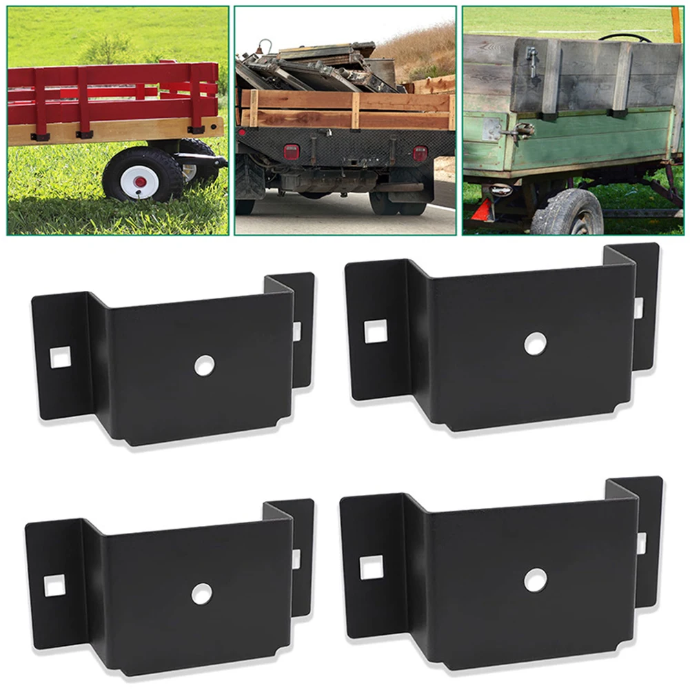 Metal Trailer Stake Pocket Bracket For 2x4 Inch Wood Frame Flatbed Truck Bed Rail Support Holder Power Equipment Accessories