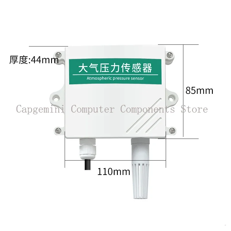 جهاز إرسال الضغط الجوي مستشعر كشف الضغط الجوي عالي الدقة RS485 بارومتر 4-20ma 0-5 فولت #2