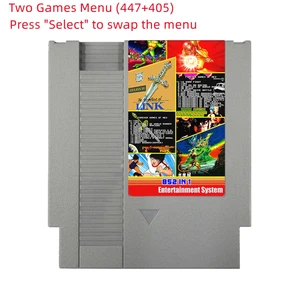 Upgrade Chip Permainan Cartridge untuk NES Konsol Permainan Video 72 Pin 852 Dalam 1 Permainan Kartu untuk PAL / NTSC Dukungan Menyimpan 12 penjualan terbaik nes nintendo - №