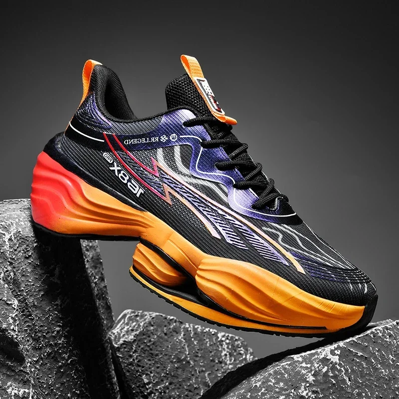 

New Men's Breathable Sneakers Mesh Ultra-light Men's Carbon Sneakers Students Marathon Jogging Shoes Luxury Training Shoes 45