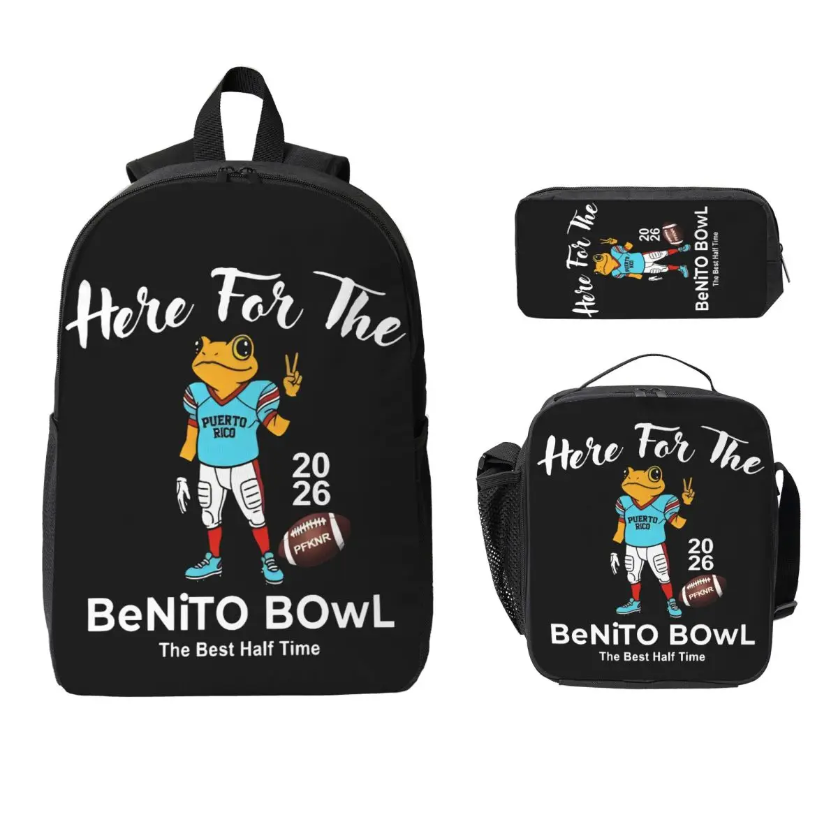 

Детский рюкзак Bad Bunny Football для мальчиков и девочек, набор для дошкольников: рюкзак, ланч-бокс, пенал, школьная сумка, сумка для книг