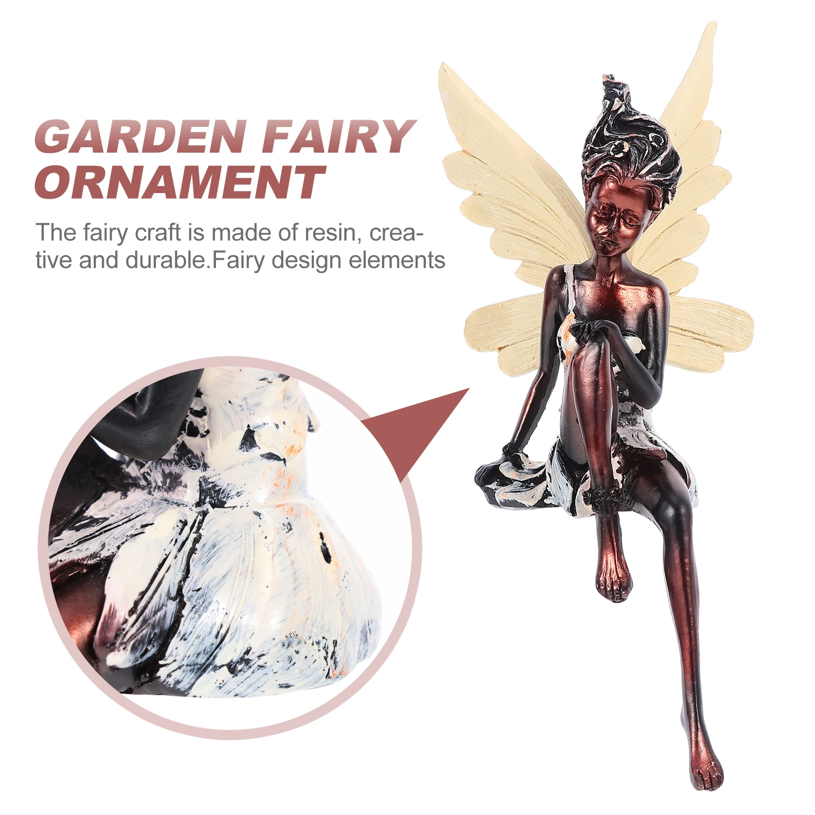 

Resin Fairy Statue Adorable Craft Decor Mini Table Shelf Desktop Decoration Angel Figurine Indoor Outdoor Statues Garden naments