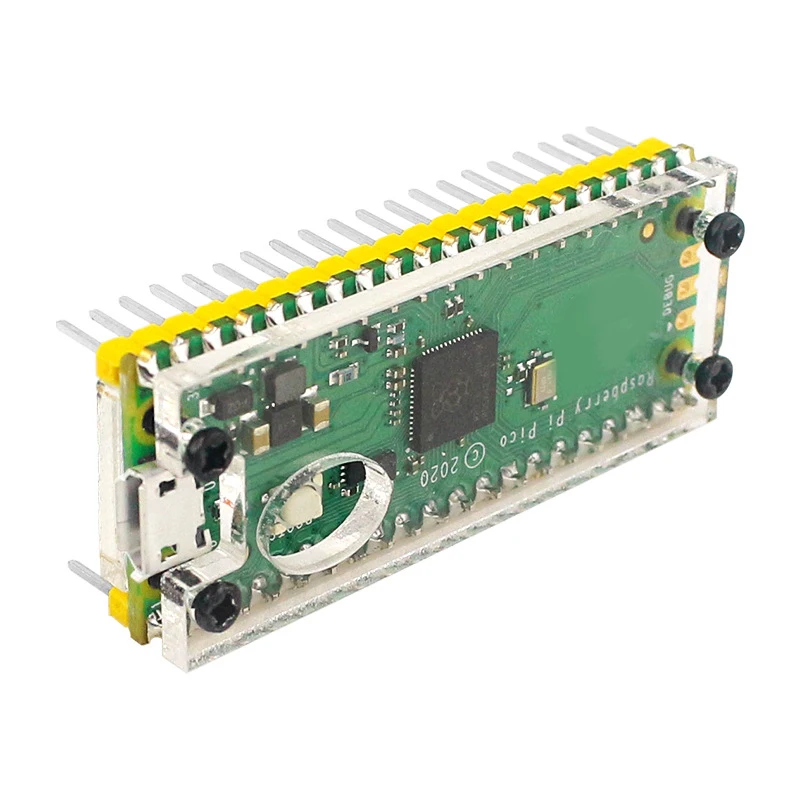 Shockproof Hard Shell Acrylic Transparent Protective Cover for Raspberry Pi Pico