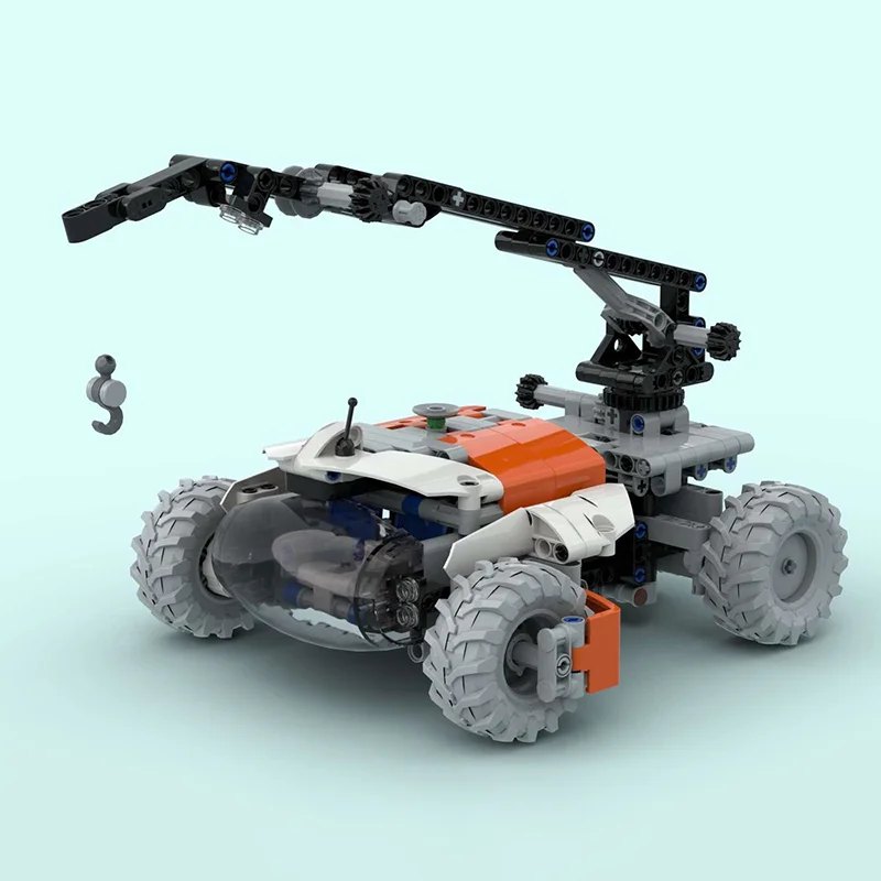 472 pçs moc material manuseio guindaste mod modelo técnico blocos de brinquedo construção diy idéia educação presente natal crianças