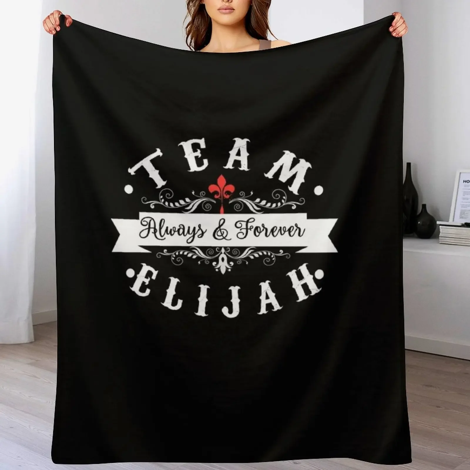 

Team Elijah. Throw Blanket Portable Lightweight Blanket for Travel Camping