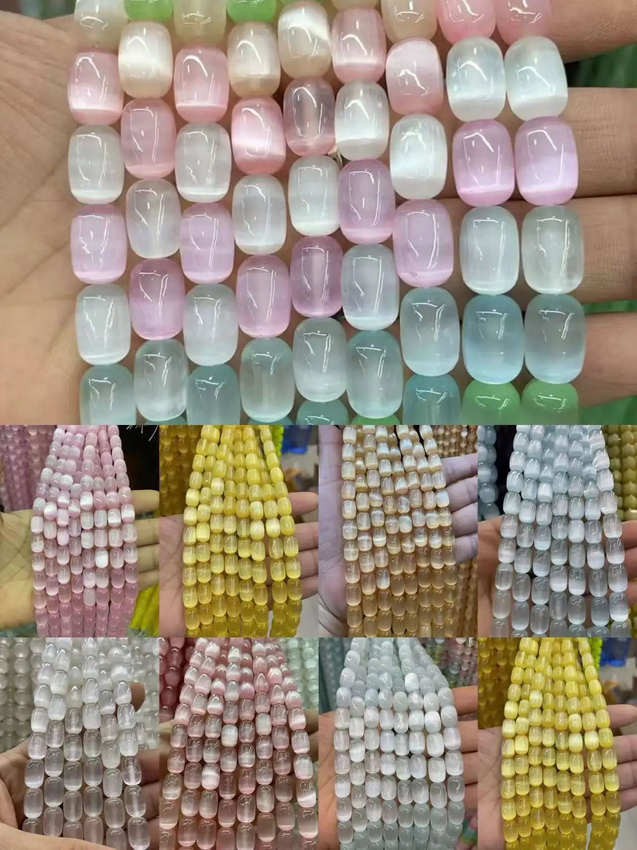 

Гипсовый камень Древние бусины Гладкая поверхность 8х10мм Используются для изготовления ювелирных изделий DlY Длина 38,5мм