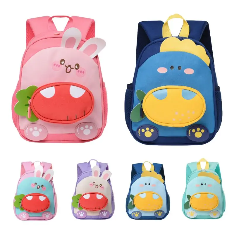 

New Design School Bag Lightweight Preschool Backpacks, Waterproof Orthopedic Bookbags Cartoon Rabbit Dinosaur Backpack