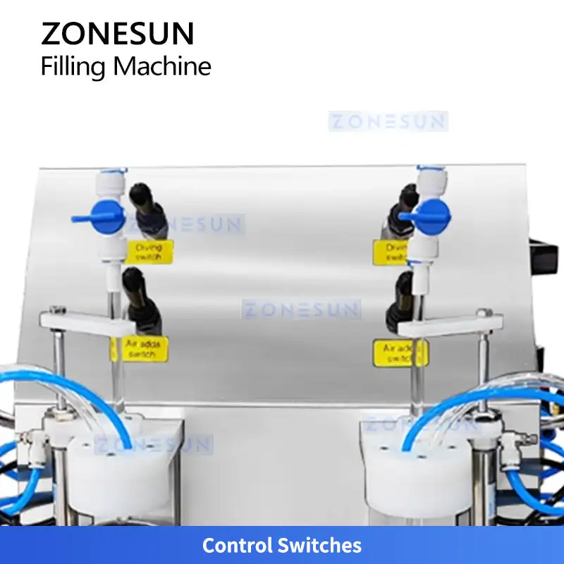 ZONESUN ZS-CF2A Dual Head Vacuum Beer Filling Machine Counter Pressure Bottling Equipment for Carbonated Drinks Craft Brewery