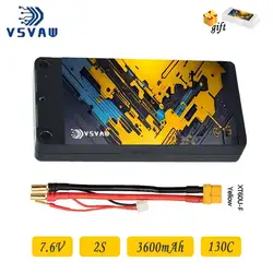 Batería LiPo VSVAW 2S 7.6V carcasa dura – RC todoterreno y drift