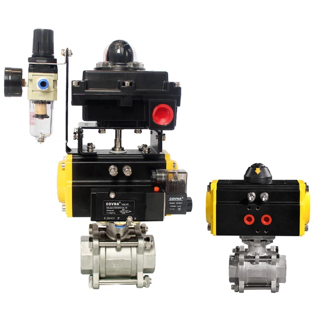 

COVNA Actuated PN10/16/64 Double Acting Single Acting Stainless Steel welded Pneumatic Actuator For Ball Valve