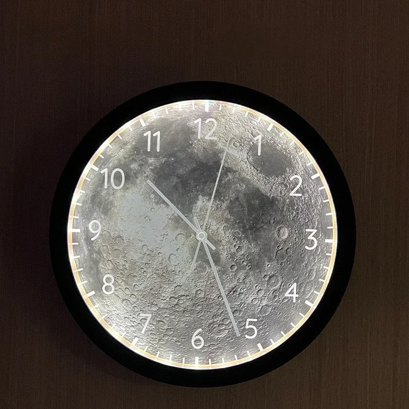 Smart Luminous Wall Clock Modern Creative Wall Clocks Silent Movement Clock Interior Living Room Decoration Shine LED Watch