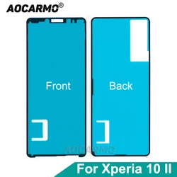 Aocarmo For Sony Xperia 10 II X10ii XQ-AU51 XQ-AU52 SO-41A SOV43 Front LCD Screen Sticker Tape Glue Back Cover Adhesive