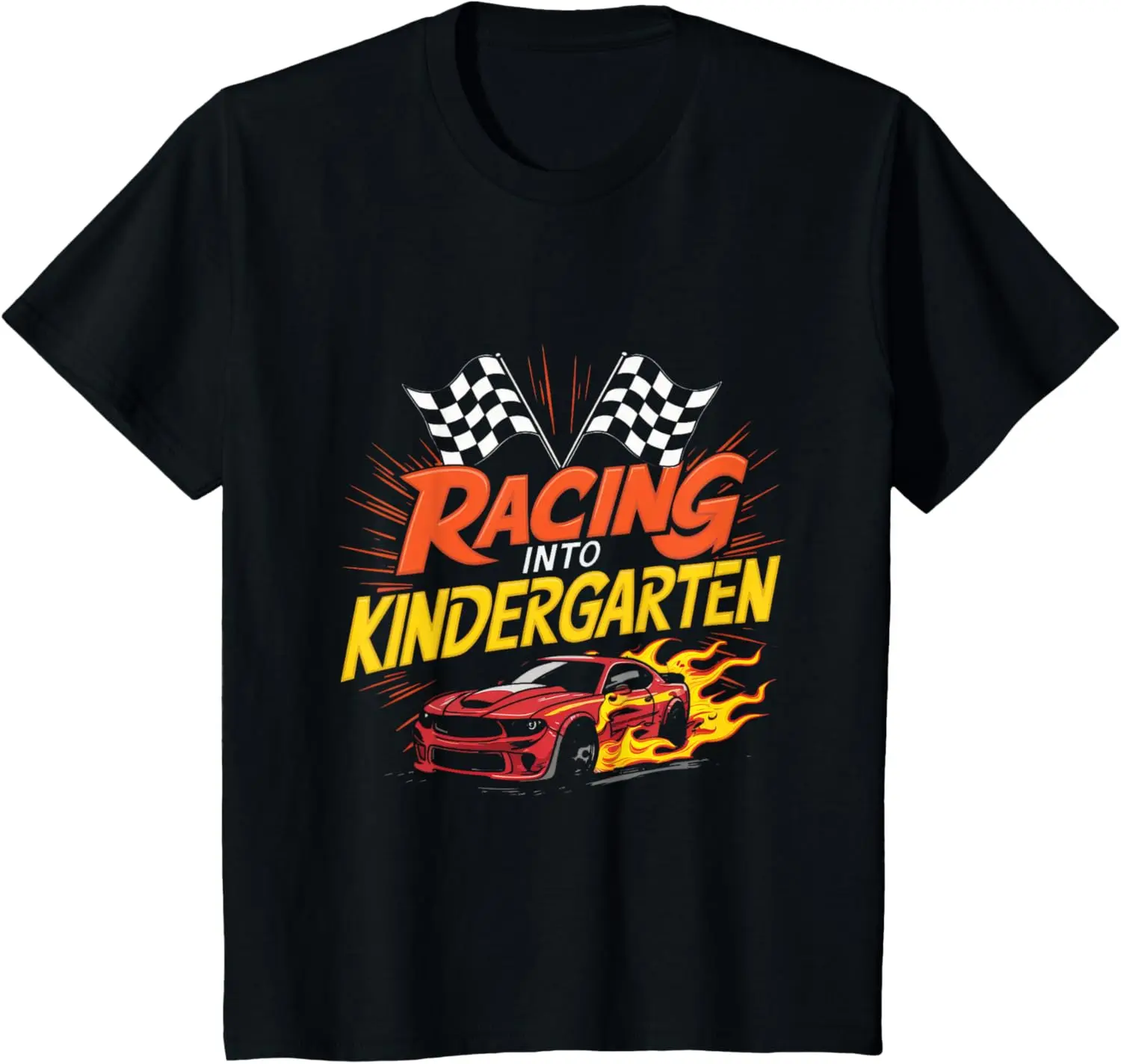 Kids Racing Car Summer T-Shirt for Boys