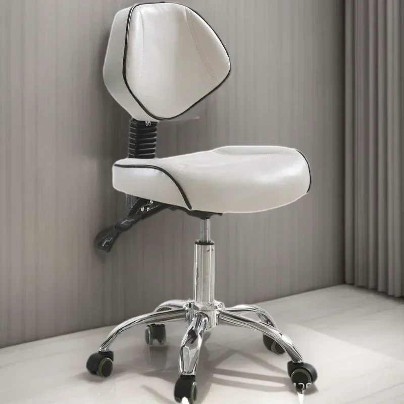 

Designed White Barber Chair Luxury Personalized Minimalist Cheap Chair Fashionable Soft Sillas Para Barbería Salon Furniture