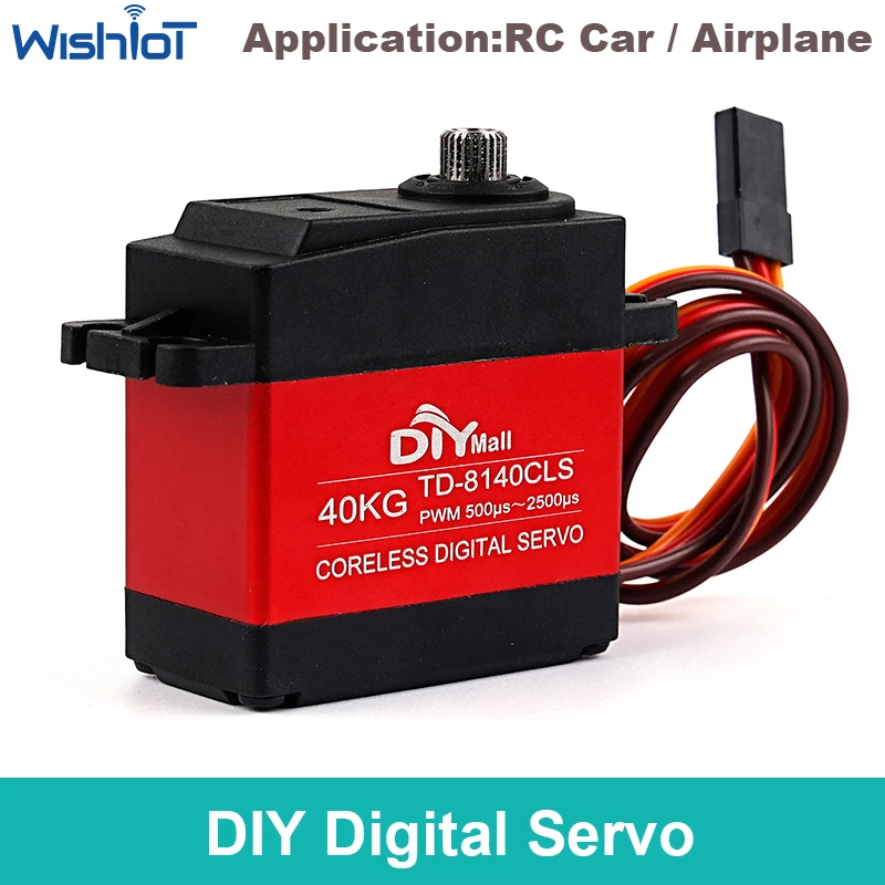 40KG TD-8140CLS Metalen Digitale Servo 180/270/360 Graden Coreless Motor Hoog Koppel Power Functie Servo DIY voor Robot Auto Model