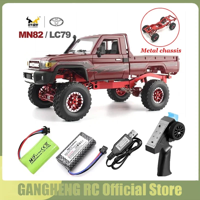 1:12 Rc Car Metal Upgrading Model Mn82 Retro Full-scale Simulation LC79 2.4g 4WD 280 Motor Remote Control RC Truck Model Car Toy