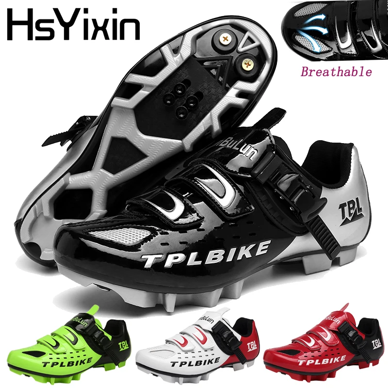 

HsYixin professional MTB cycling sneakers breathable men's and women's off-road cleats pedal Spd mountain cycling shoes