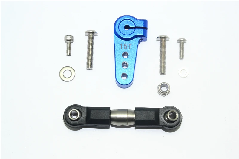 ALUMINIOWY RĘKAW SERWA GPM Z REGULACJĄ STALOWĄ, PASUJE DO TEAM LOSI 1/6 SUPER BAJA REY 4X4 -LOS05013