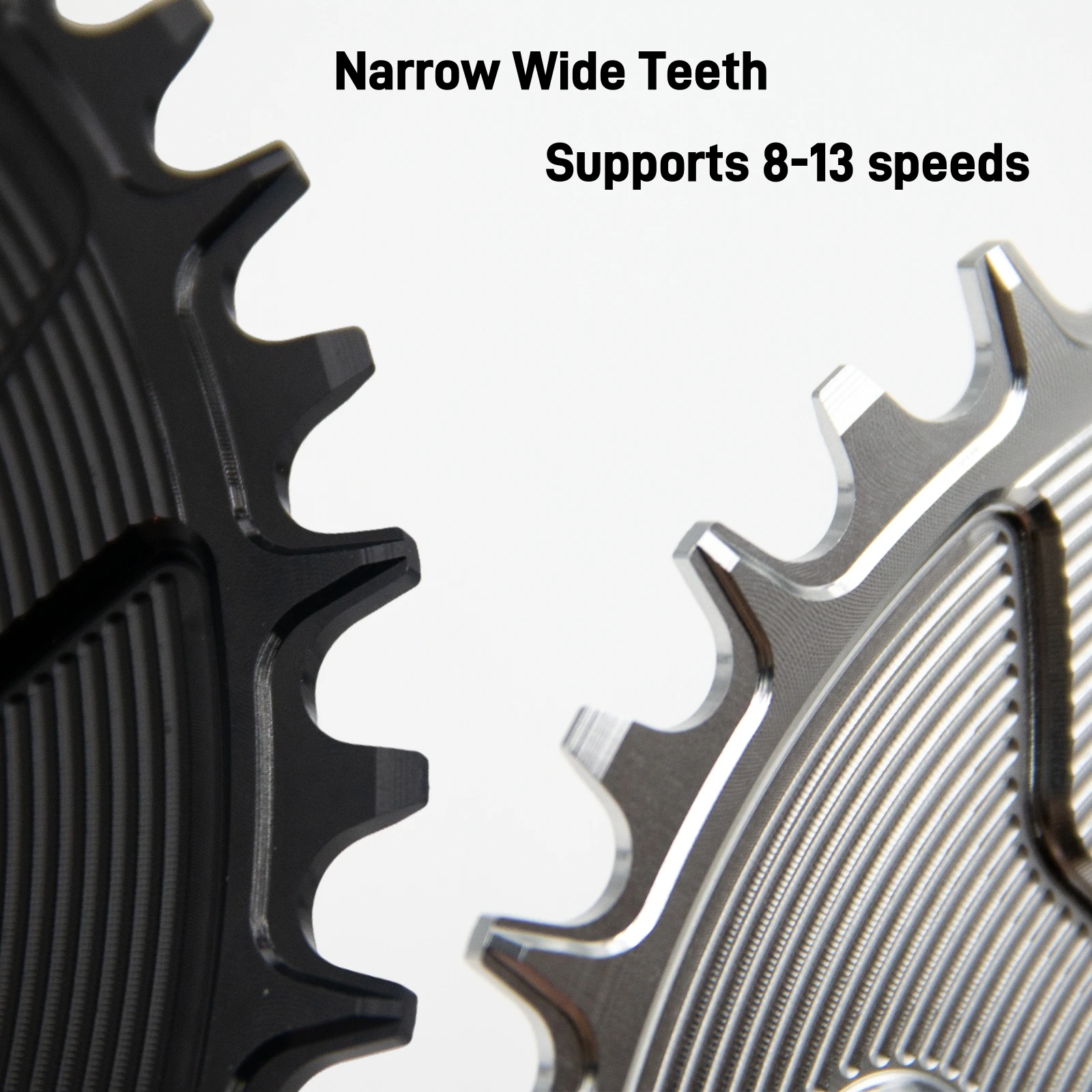 EVOSID Gravel Road Bike 3-Bolt Chainring Narrow Wide Teeth, 0mm