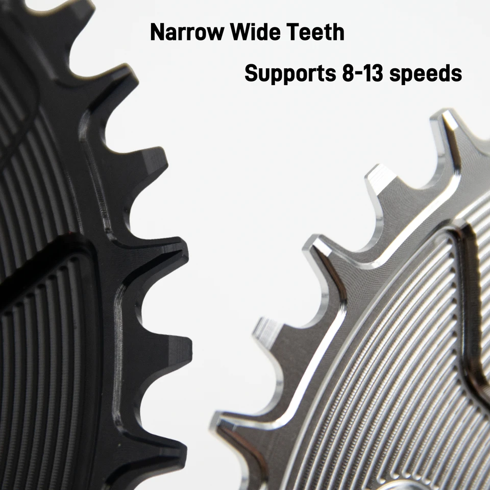 EVOSID Gravel Road Bike 3-Bolt Chainring Narrow Wide Teeth, 0mm