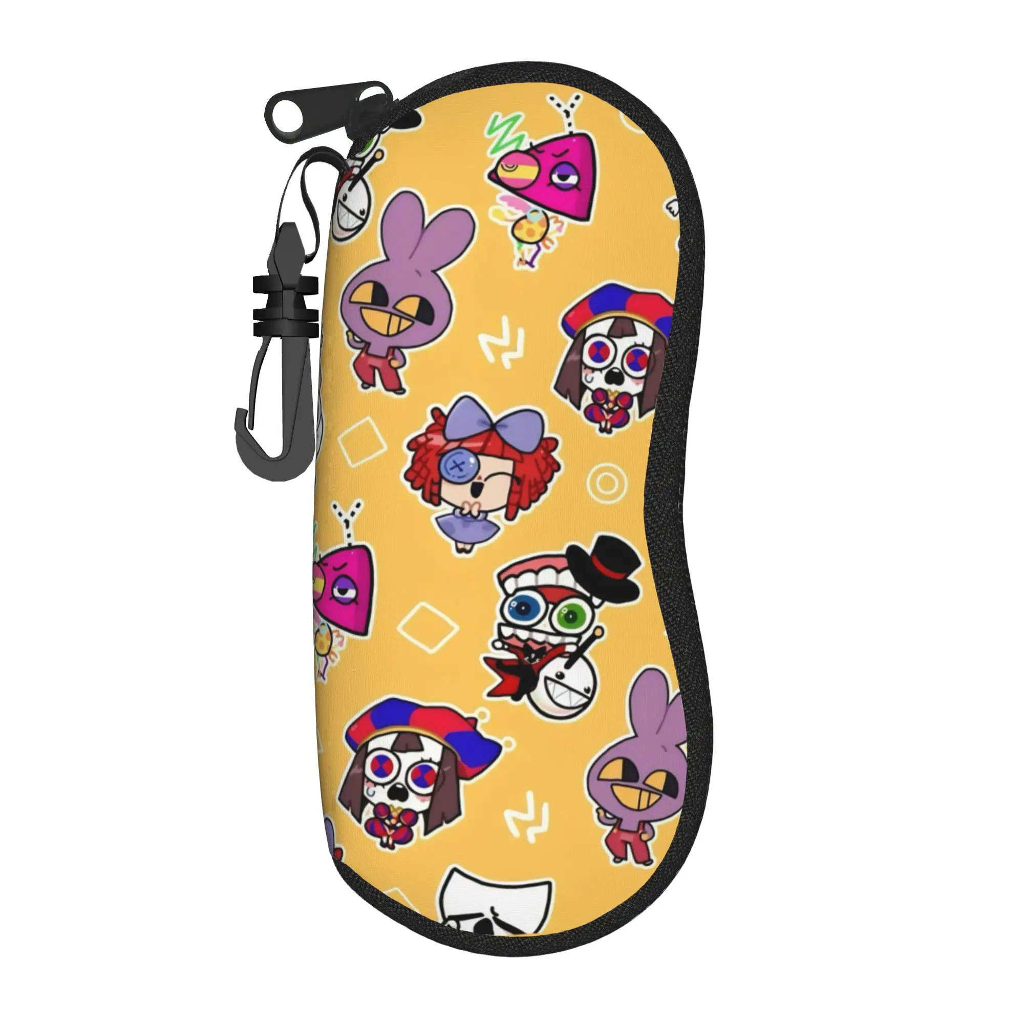 Pomnis Jaxs Ragathas Glasses Case Unisex Accessories A-Amazings D-Digitals C-Circus  Glasses Storage Box Print Eye Contacts Case